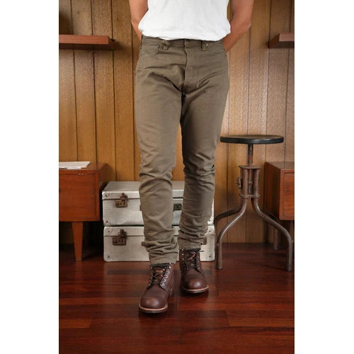 Pure Blue Japan 1175 OLV Heavy Duck Cloth Olive Relaxed Tapered