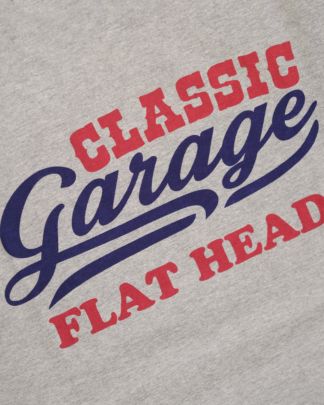 The Flat Head T-Shirt TD-58W CLASSIC GARAGE GRAY