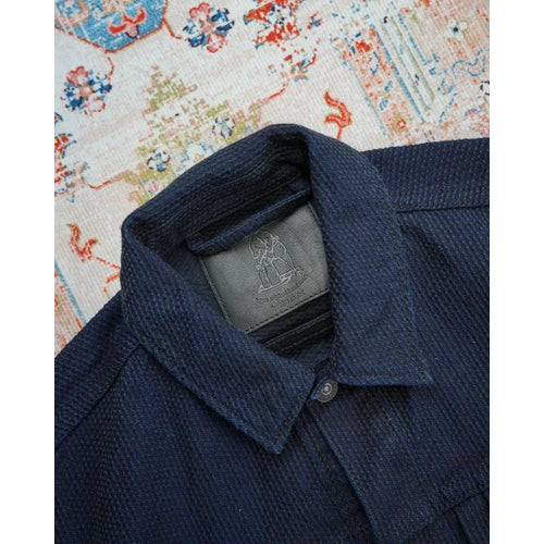Pure Blue Japan 6220 ID Sashiko Indigo x Black Denim Type 2