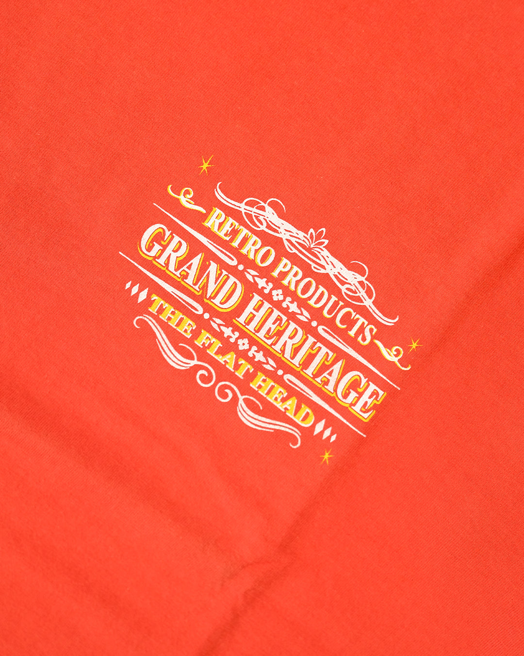 The Flat Head T-Shirt THC 157W RESPECT ORANGE