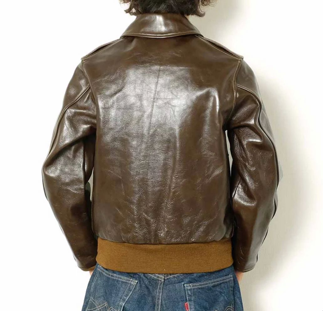 Buzz Rickson Leather Jacket A-2 Flight Jacket BR80593 Brown