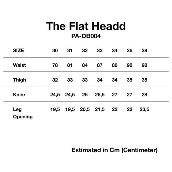 The Flat Head FN-PA-DB004 12.5oz BLACK DENIM PANTS WIDE TAPERED