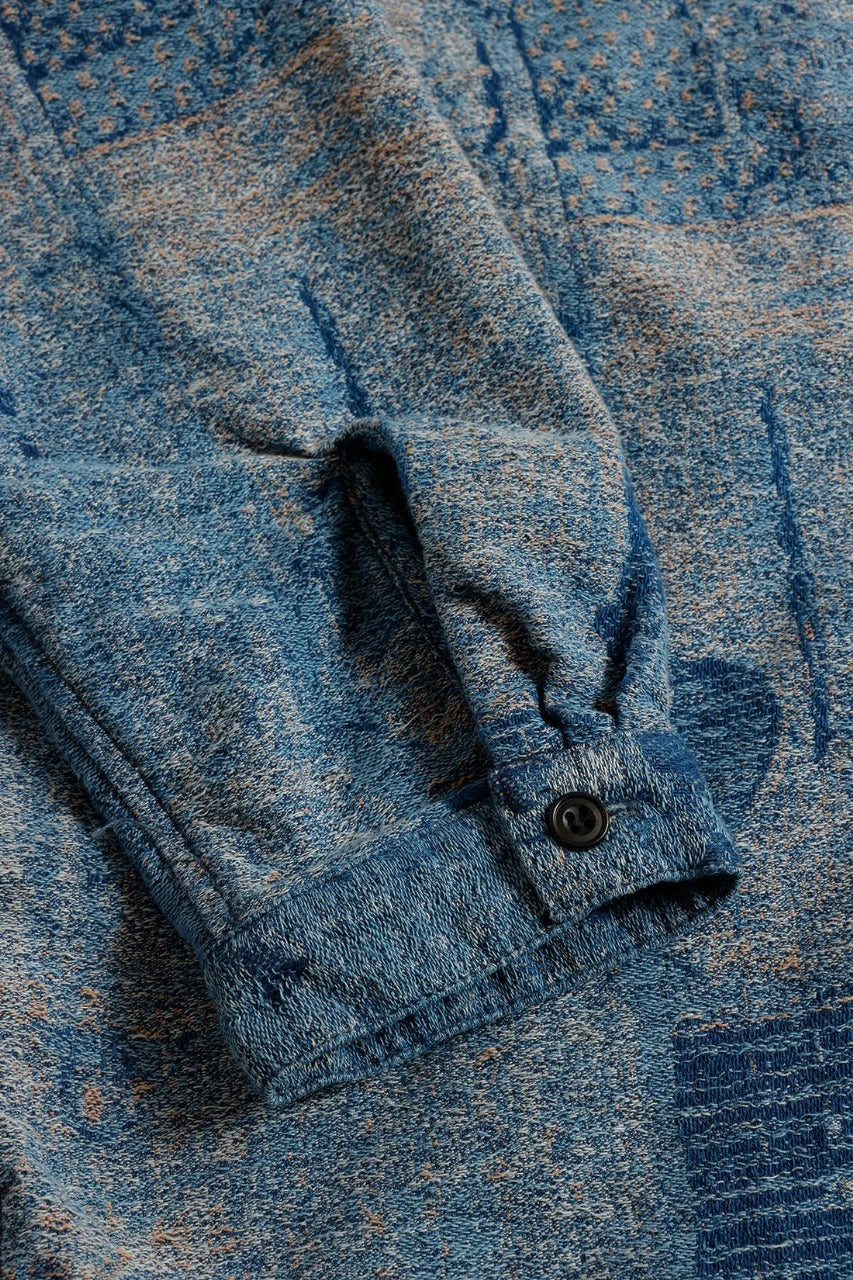 FDMTL FA25SH47U BORO HAORI JAQUARD JACKET 3YR Wash