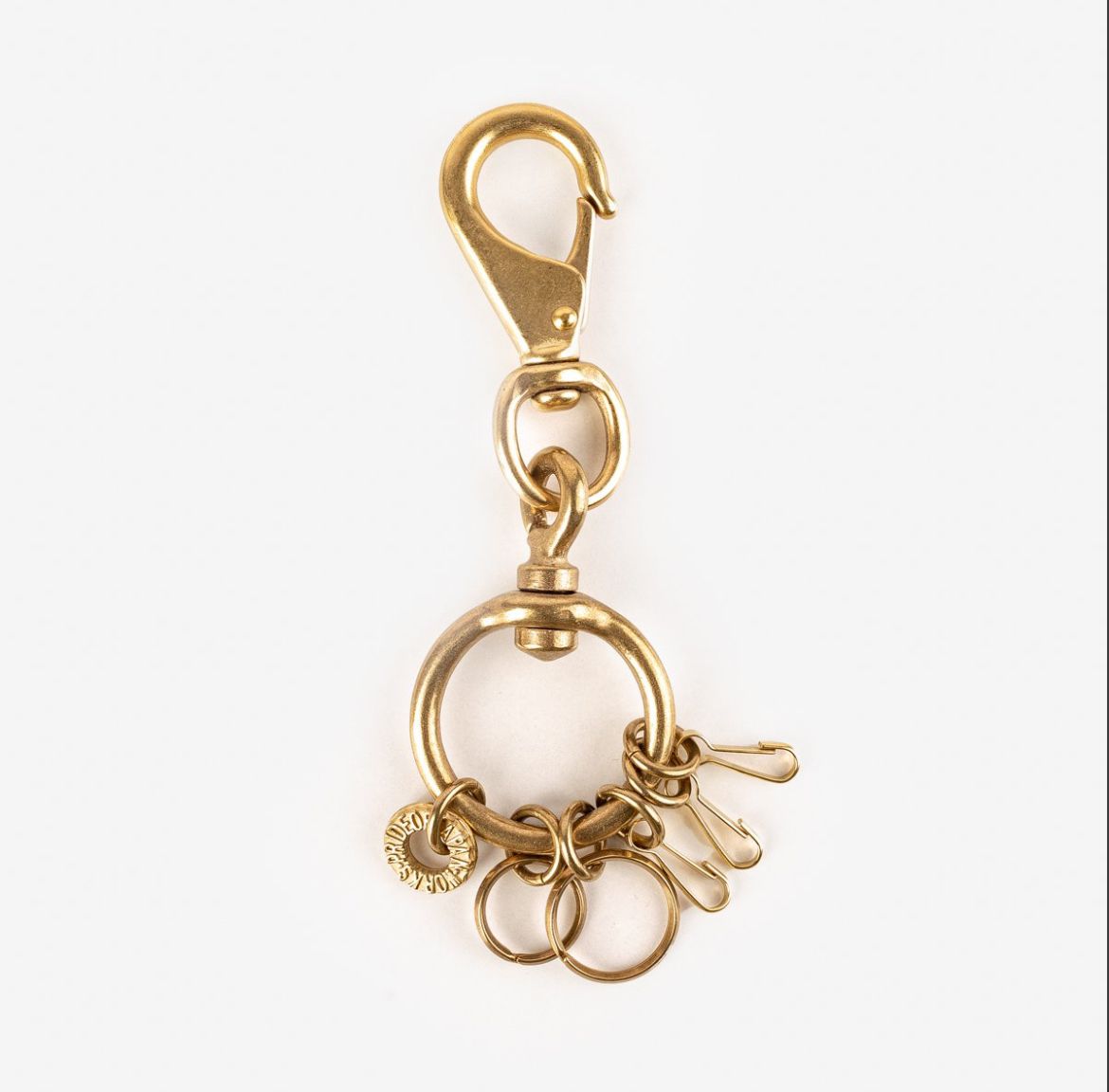 Iron Heart Large Clip With Rings And Clips -Brass W-12