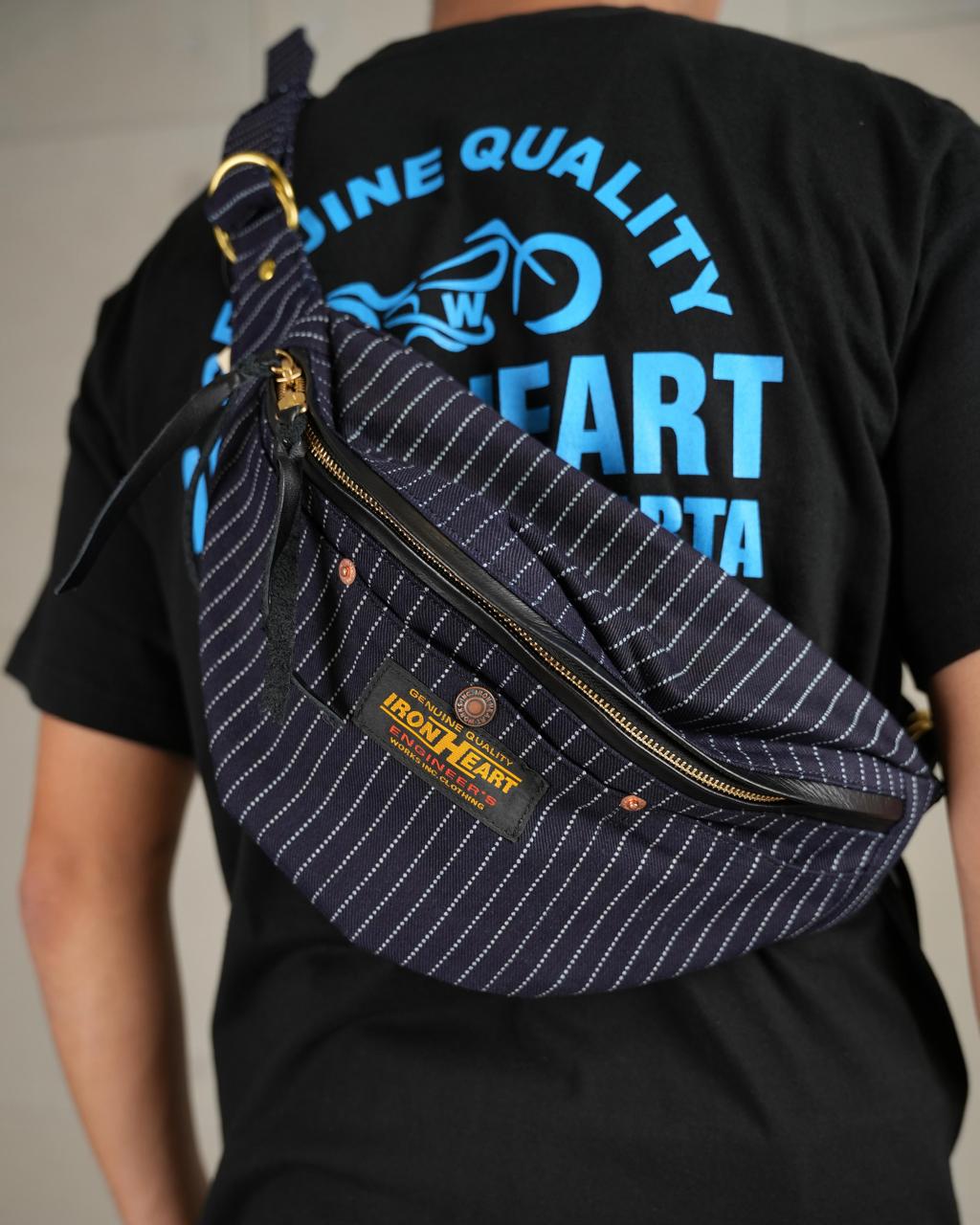 Iron Heart IHE-37W-BLK 12oz Wabash Waist Bag