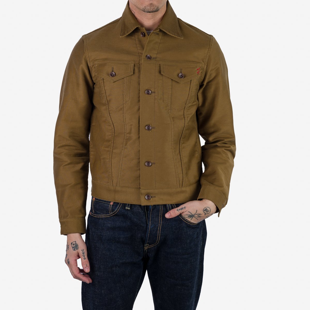 Iron Heart IHJ-126 Khaki Whipcord Modified Type III Jacket