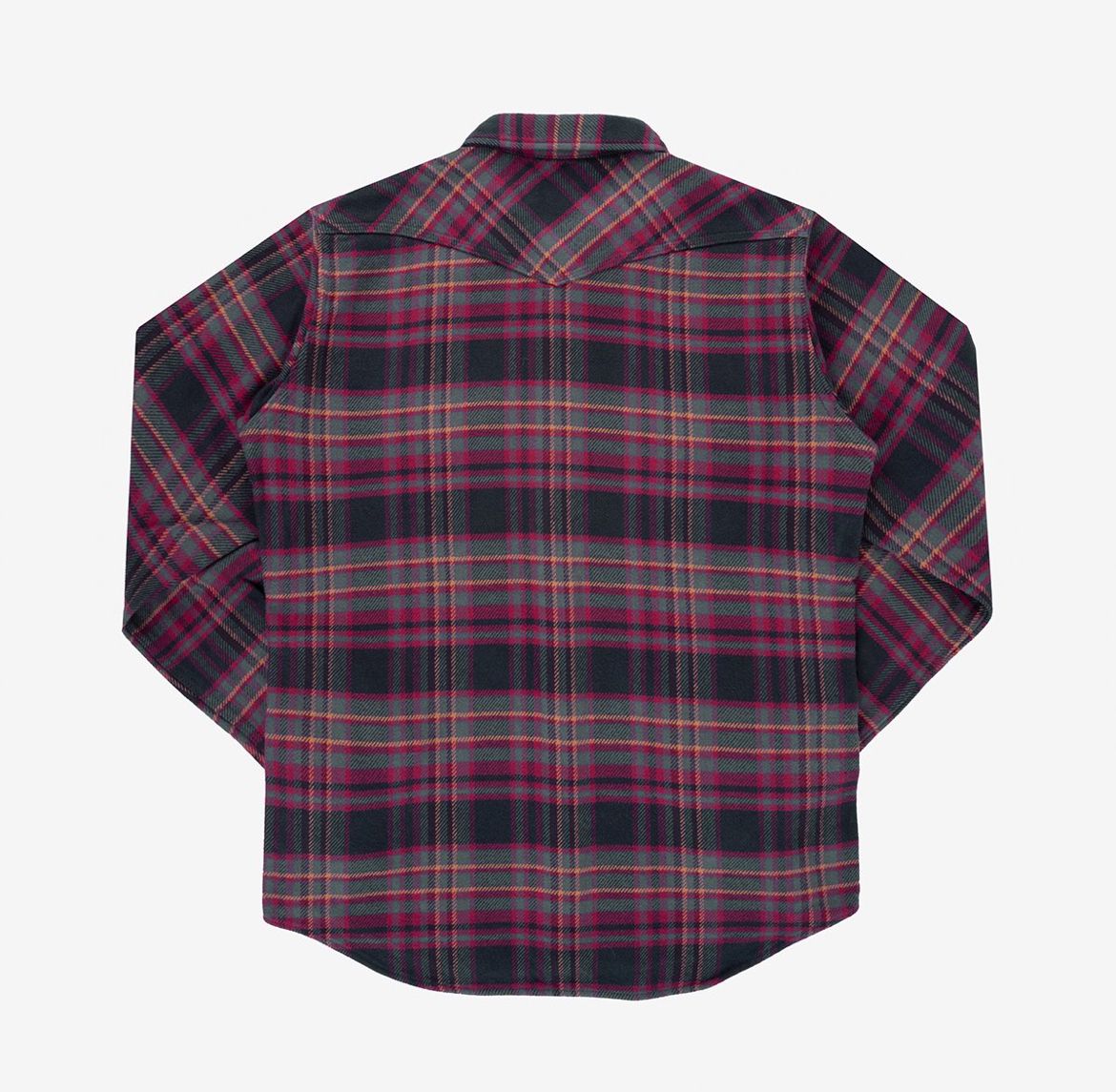 Iron Heart IHSH-403 Ultra Heavy Flannel Line Check Western Shirt