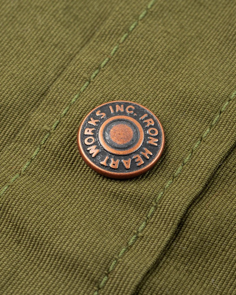 Iron Heart IHSH-425 8oz Military Whipcord CPO Shirt - Olive