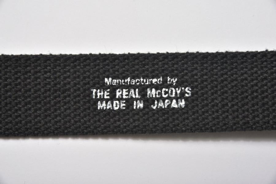 The Real Mccoys MA22017 Black Trouser Uniform Belt White