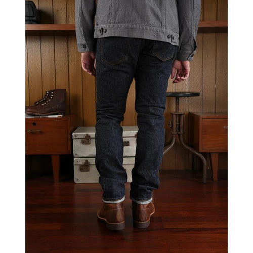 Pure Blue Japan PBE 019 Beige Core 17.5oz Relaxed Tapered