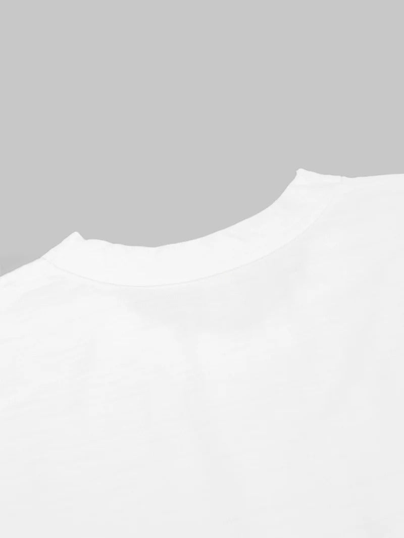 Pure Blue Japan SS-SLB-5011-WH 8oz Slub Jersey T-shirt - White