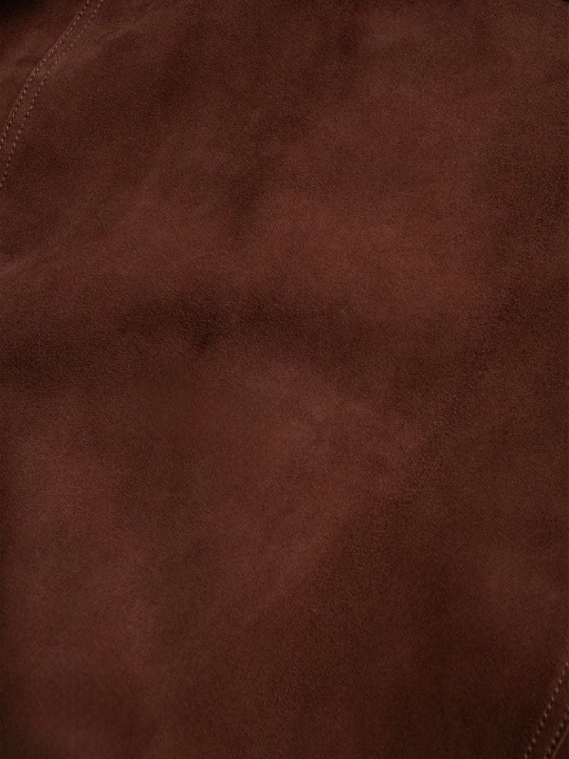 Dante Suede Jacket Dark Brown