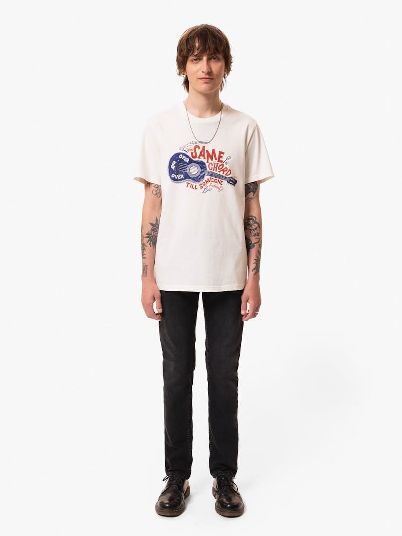 Roy Gitarr T-Shirt Offwhite – Limbro Denim