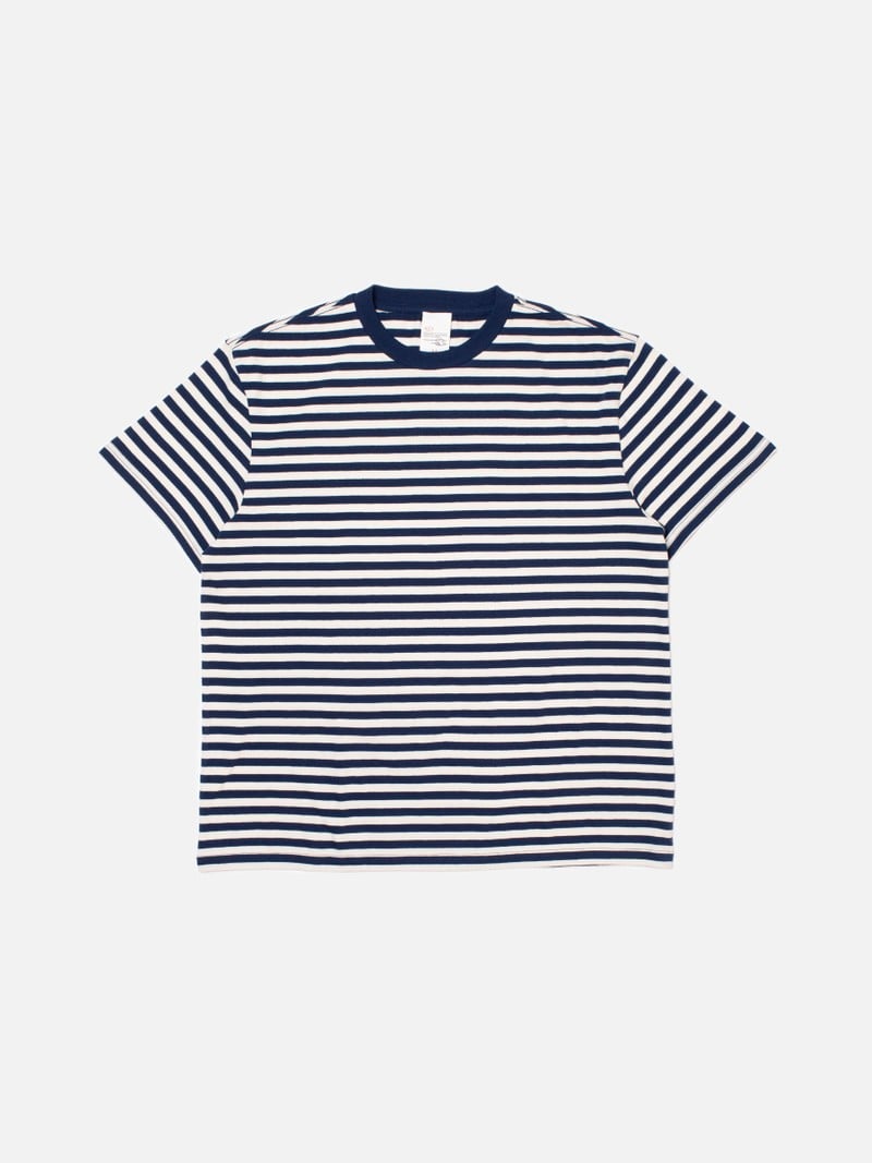 Leif Breton Stripe T-shirt Offwite/Blue