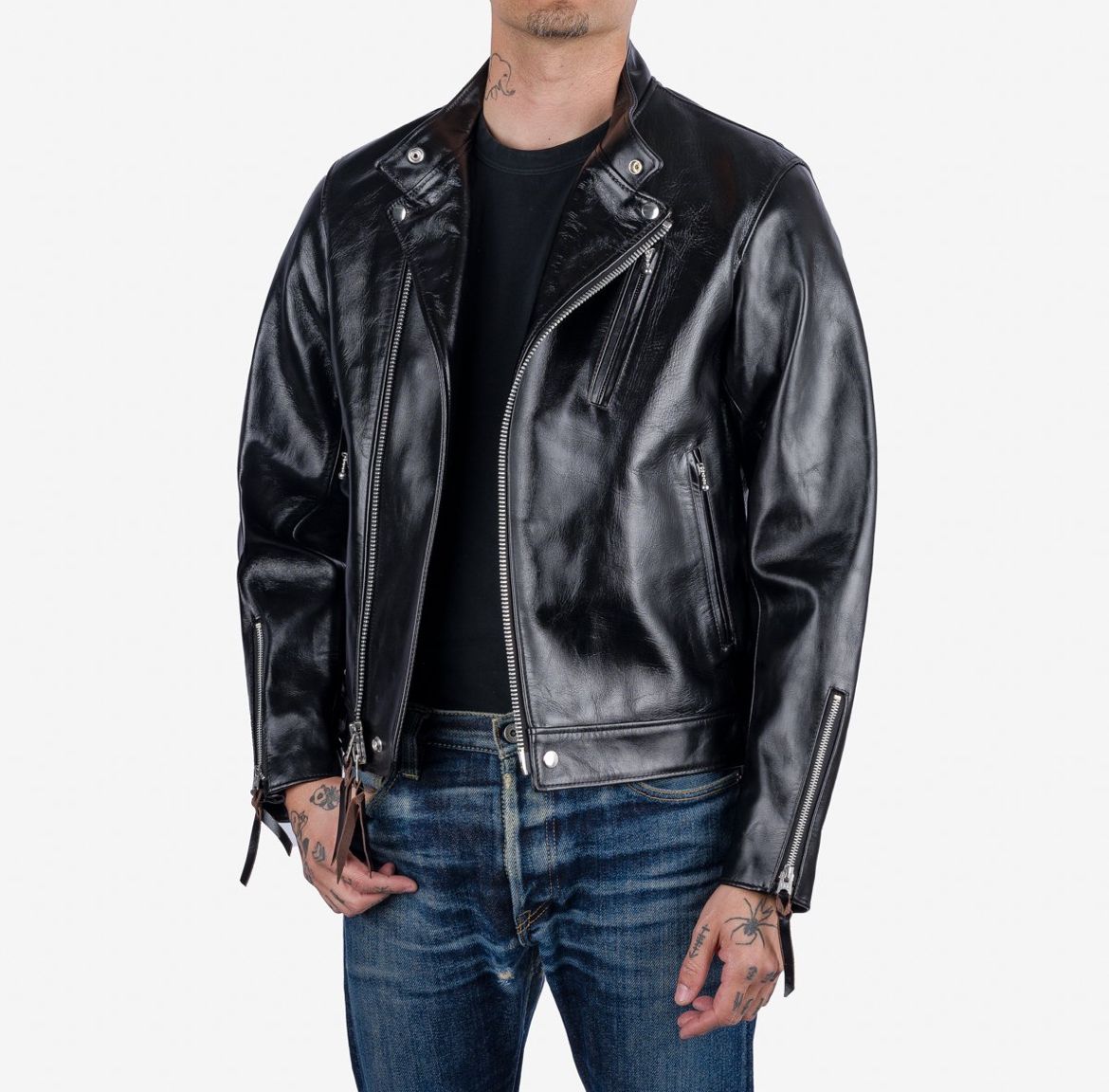 Iron Heart IHJ-128 Leather Jacket Black