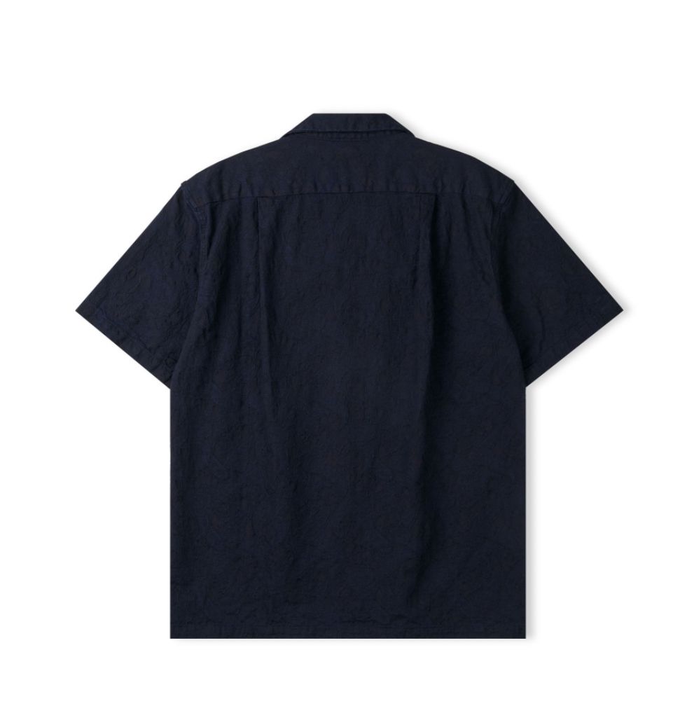 Pure Blue Japan SS-2227-1 Jacquard Shirt Paisley