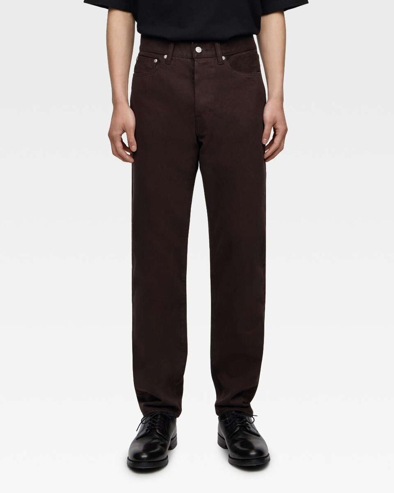 MOMOTARO JEANS MMJE6300 15oz #200 Tapered "Onigurumi Dyed" Jeans Brown