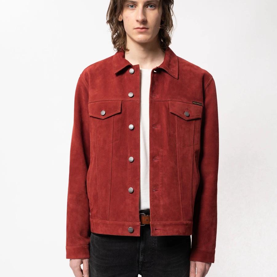 Robby Suede Jacket Poppy red