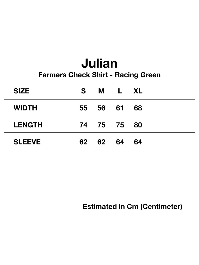 Julian Farmers Check Shirt G29 Racing Green