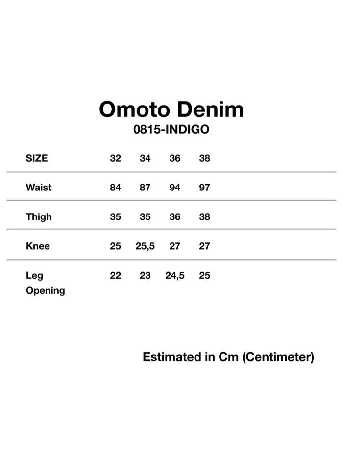 OMOTO DENIM 0815 13.5oz DENIM LOOSE FIT BUTTON FLY