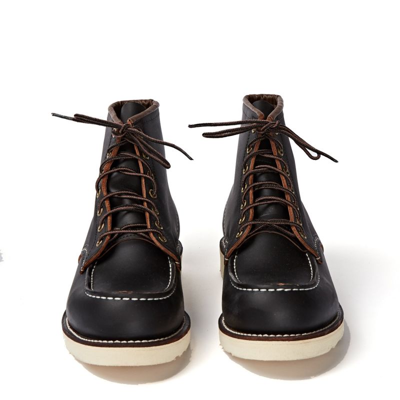 Redwing Shoes Type 8849 Classic Moc Toe Black Prairie