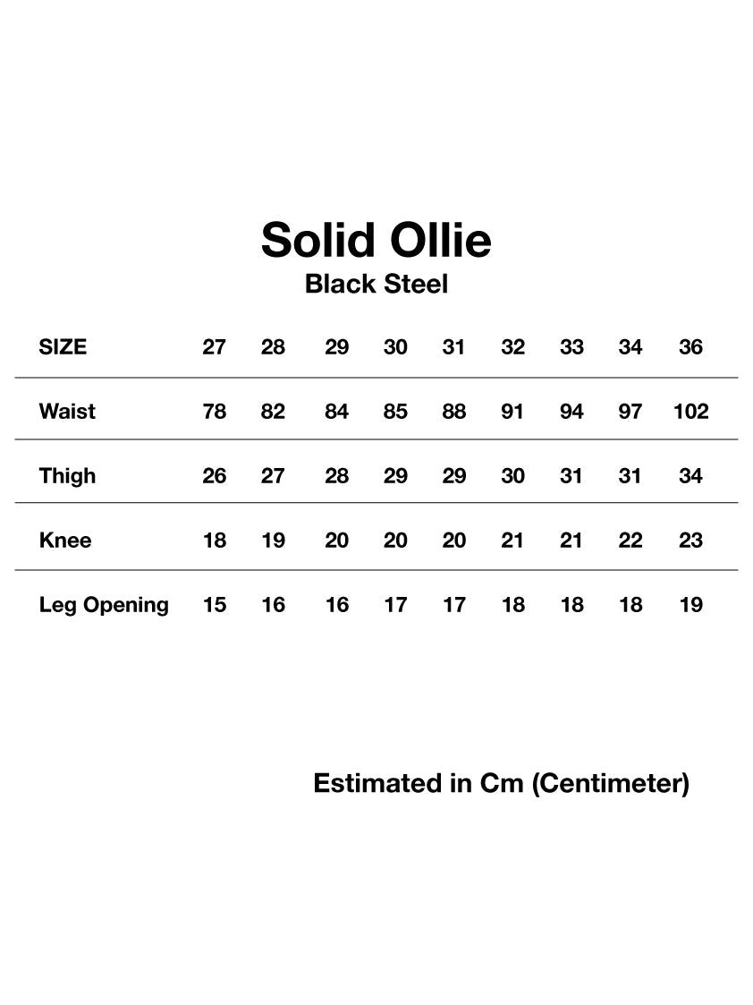Nudie Solid Ollie Black Steel