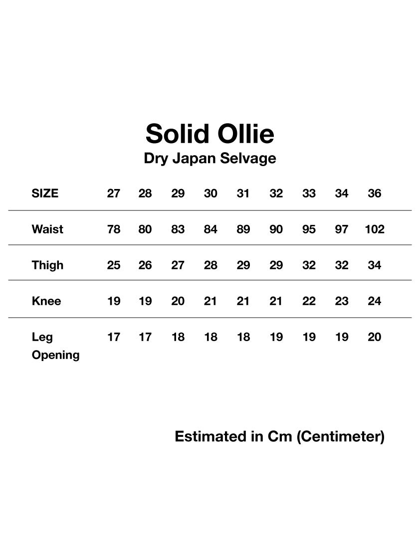 Solid Ollie Dry Japan Selvage