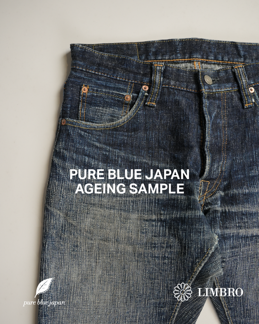 Pure Blue Japan Ageing Sample 24 Months Worn