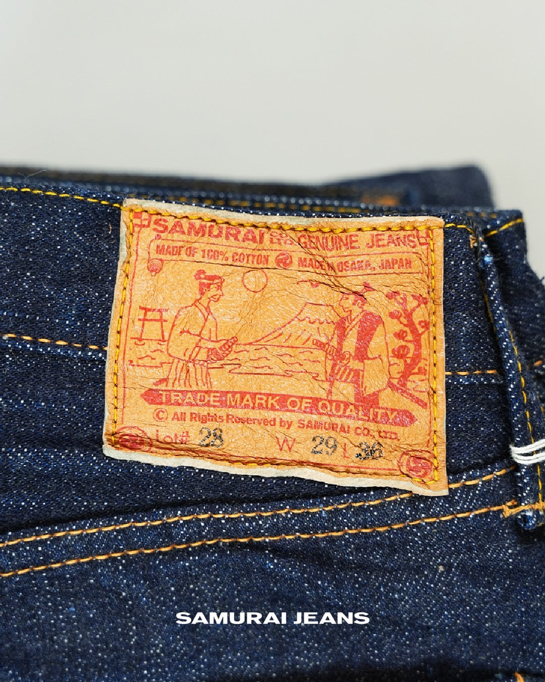 Samurai Jeans S5000VX II 17 oz Straight Fit Red Paint