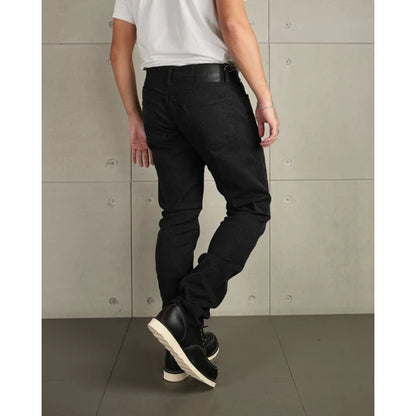Pure Blue Japan 1170-2 BK Sashiko Pants Gray x Black Relaxed Tapered Black