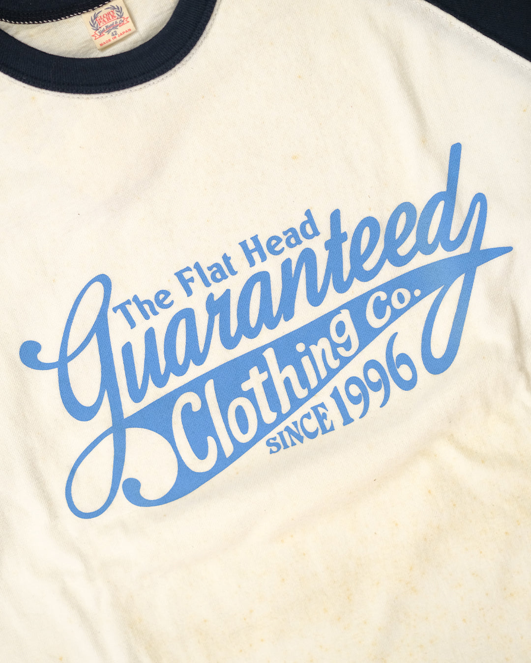 The Flat Head T-Shirt BR-01W WHITE BLACK