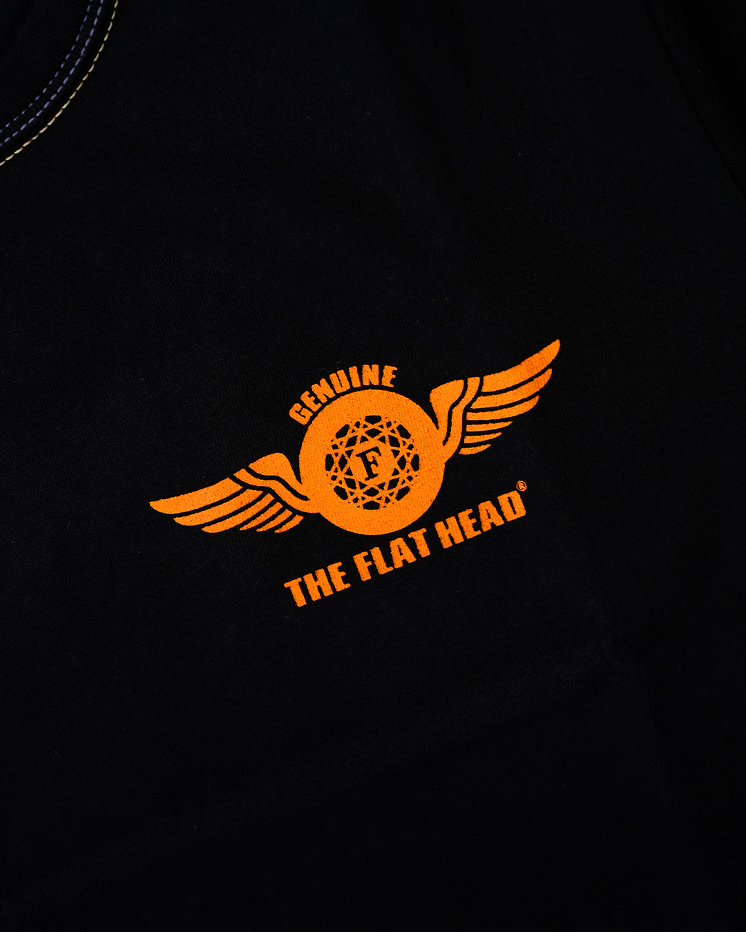 The Flat Head T-Shirt THC 119W TRADEMARK BLACK