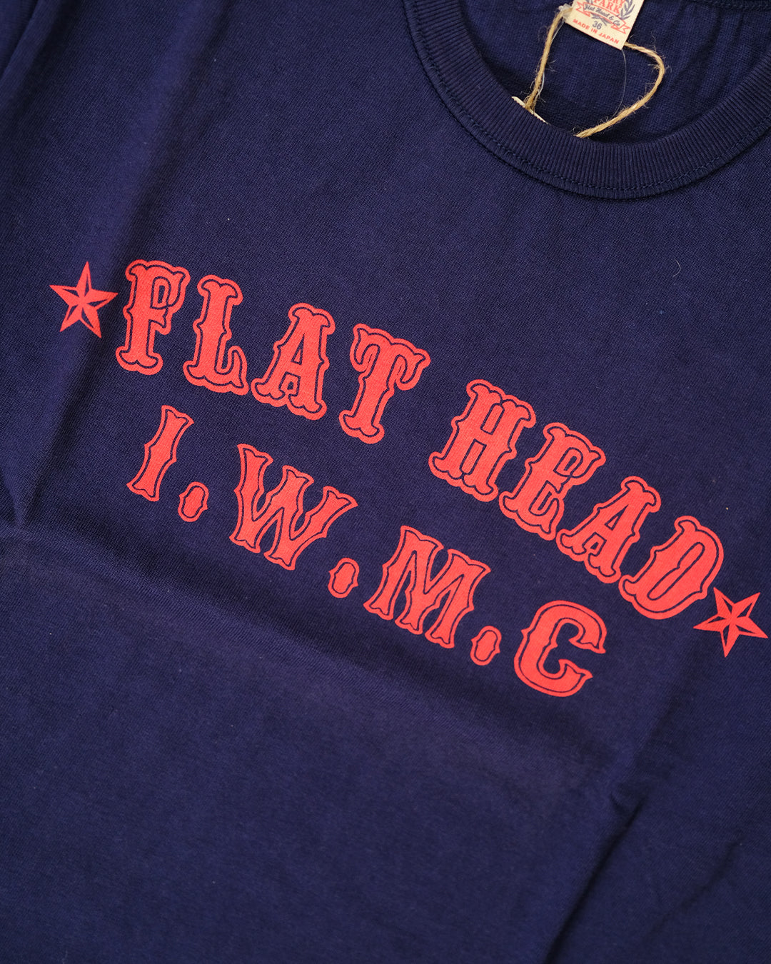 The Flat Head T-Shirt TD 61W IWMC NAVY