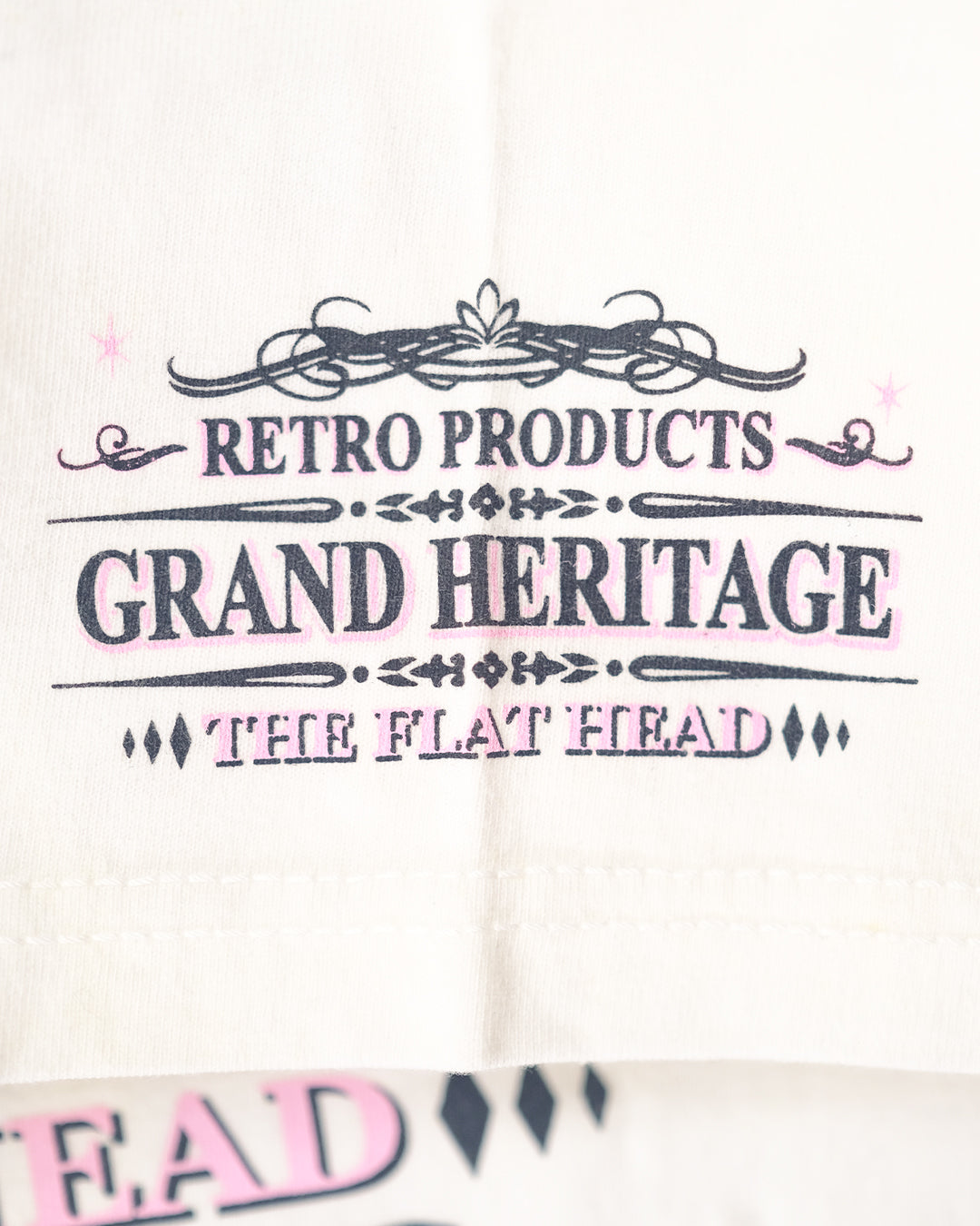 The Flat Head T-Shirt THC 157W RESPECT WHITE