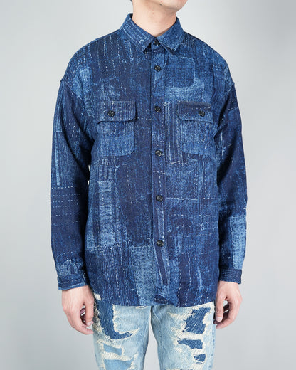 FDMTL BORO SHIRT RINSE FA26/SH17R INDIGO