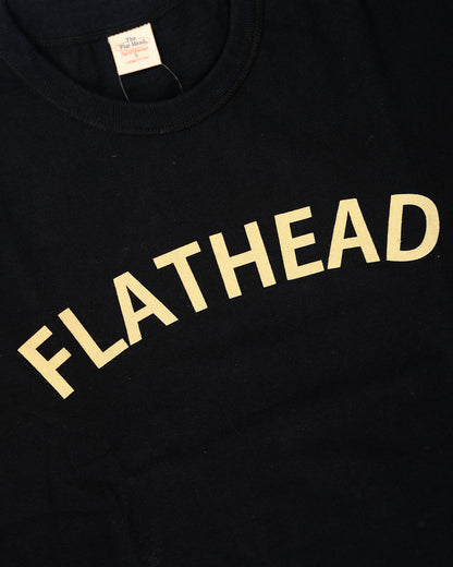 The Flat Head Border L/S T-Shirt BTL 09W BLACK RED