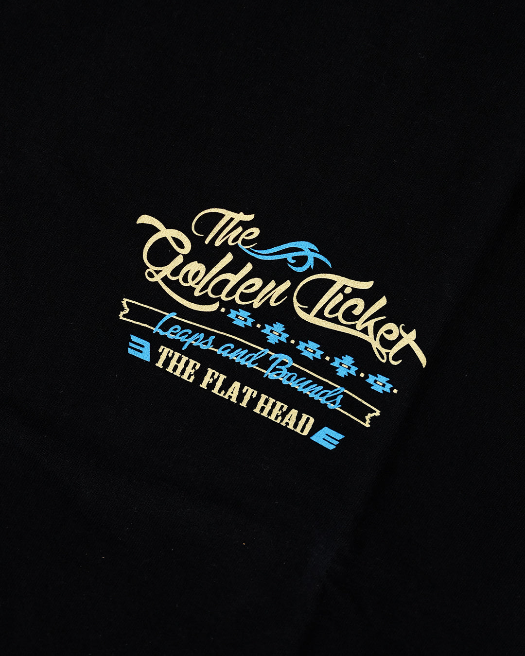 The Flat Head T-Shirt THC 163W GOLDEN TICKET BLACK