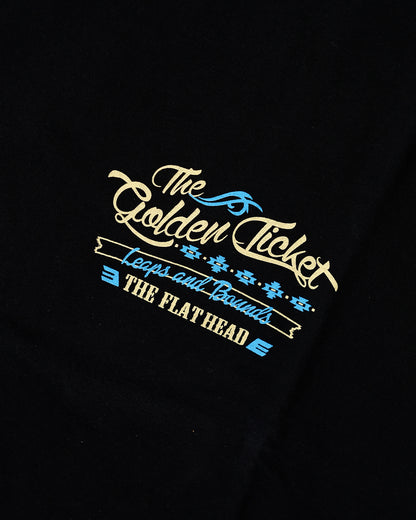 The Flat Head T-Shirt THC 163W GOLDEN TICKET BLACK