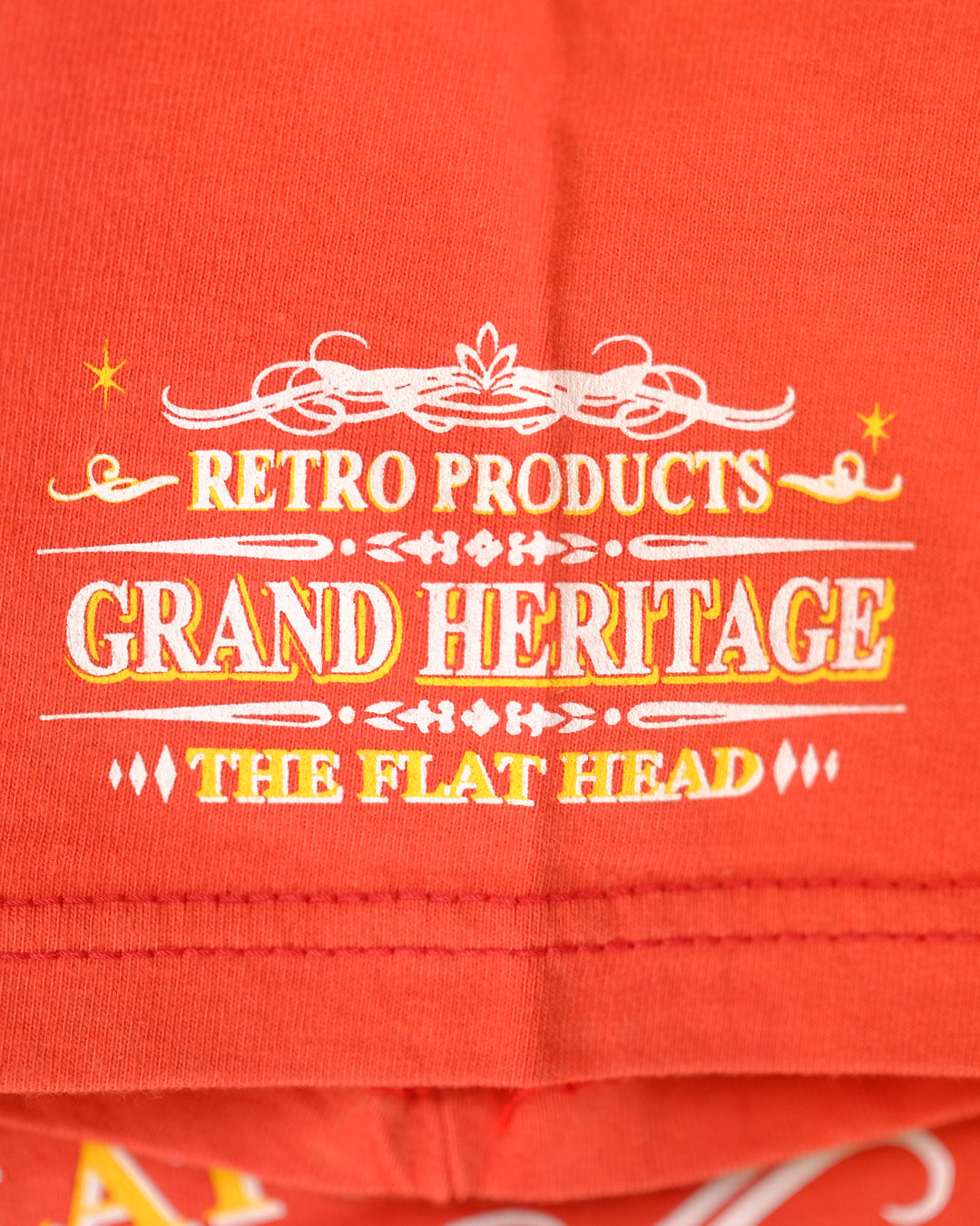 The Flat Head T-Shirt THC 157W RESPECT ORANGE
