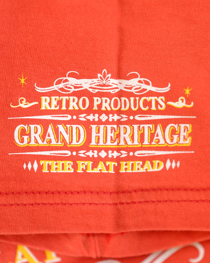 The Flat Head T-Shirt THC 157W RESPECT ORANGE