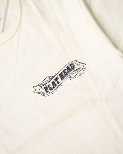 The Flat Head T-Shirt THC 166 FHWAY WHITE