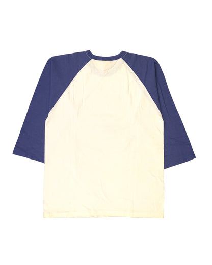 The Flat Head T-Shirt BR-08W FH CHAMP NAVY WHITE