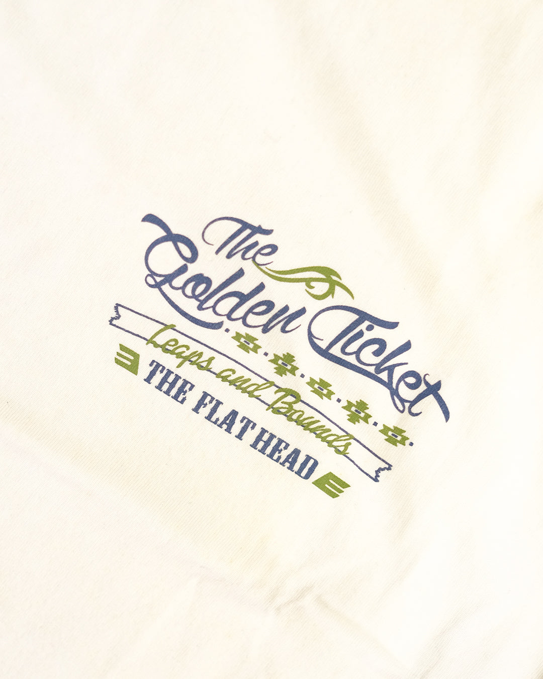 The Flat Head T-Shirt THC 163W GOLDEN TICKET WHITE