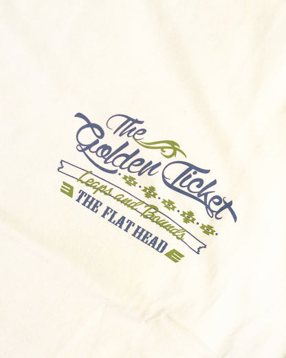 The Flat Head T-Shirt THC 163W GOLDEN TICKET WHITE