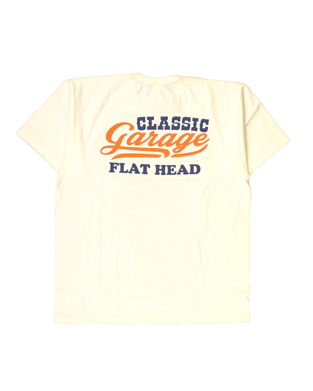 The Flat Head T-Shirt TD-58W CLASSIC GARAGE WHITE