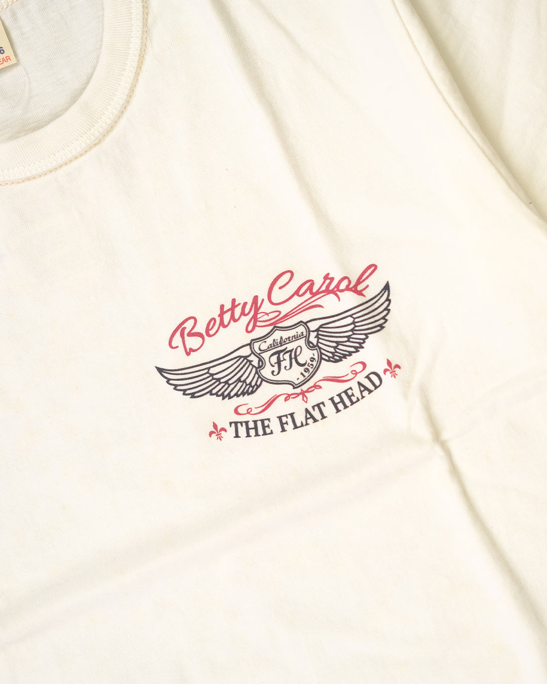 The Flat Head T-Shirt THC 161W BETTY CAROL WHITE