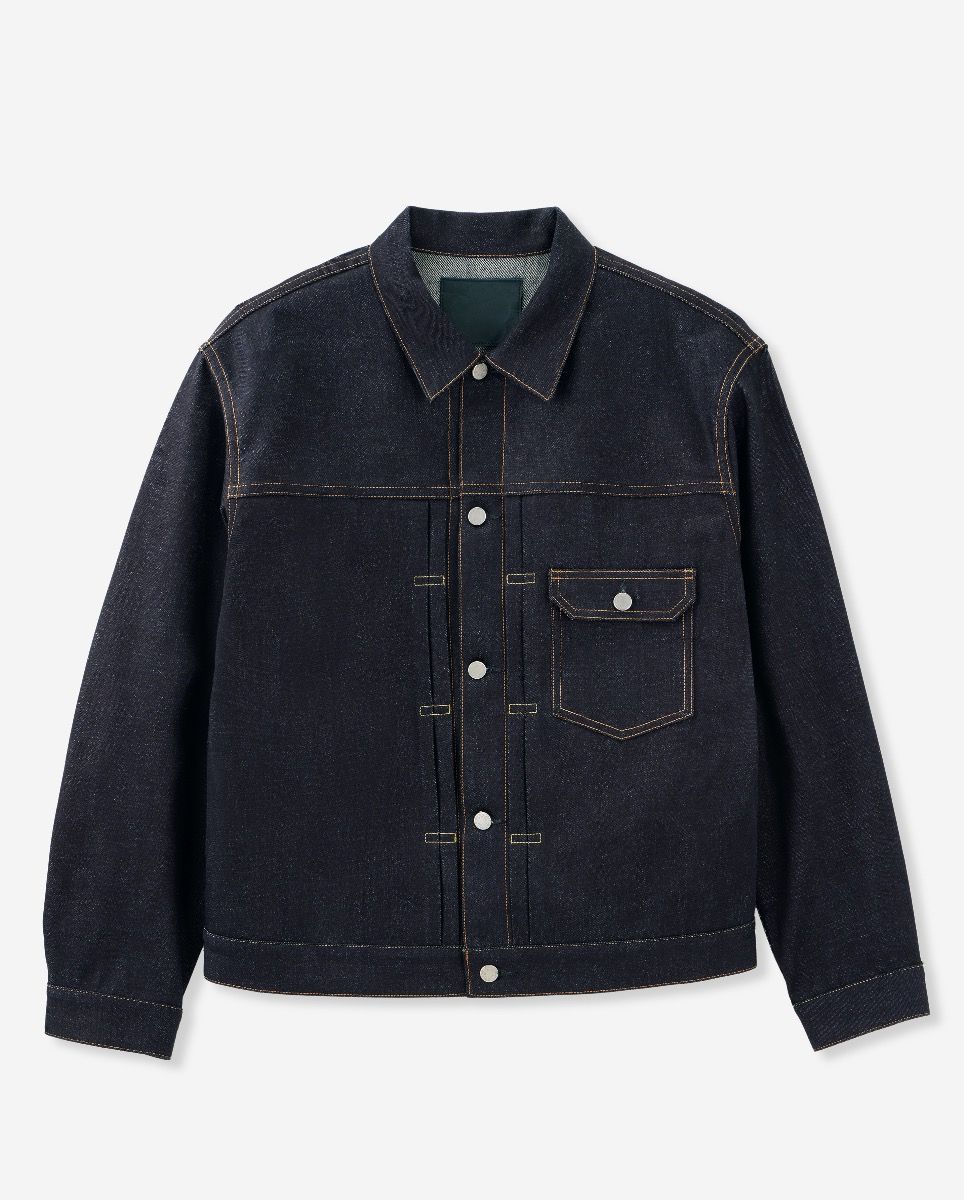 Momotaro Jeans #001 STANDARD TYPE 1 DENIM JACKET 14.7OZ Tokuno Blue MMGJ0001