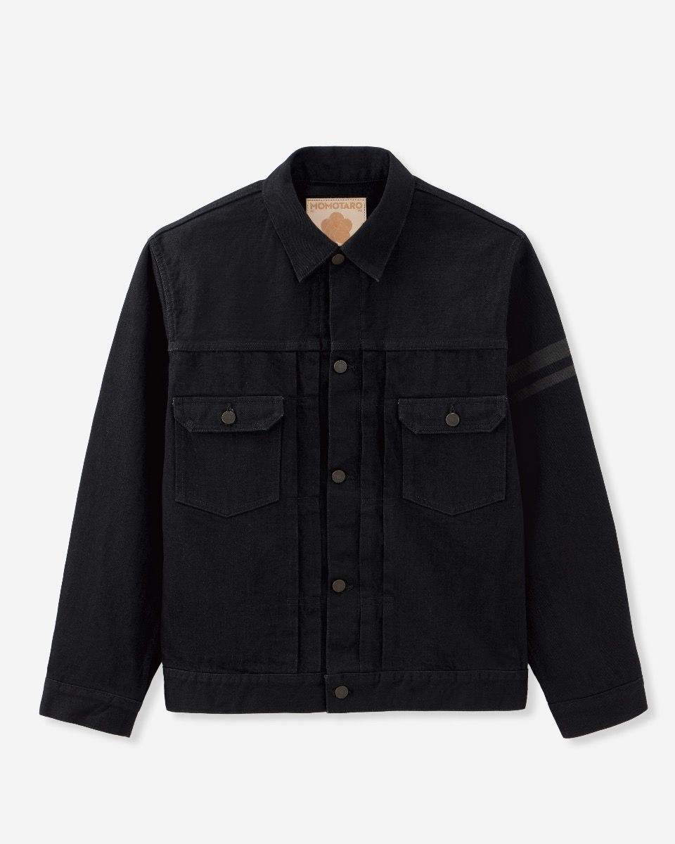 Momotaro Jeans #002 CLASSIC TYPE 2 DENIM JACKET 15.7OZ Black MMGJ1102 BLACK
