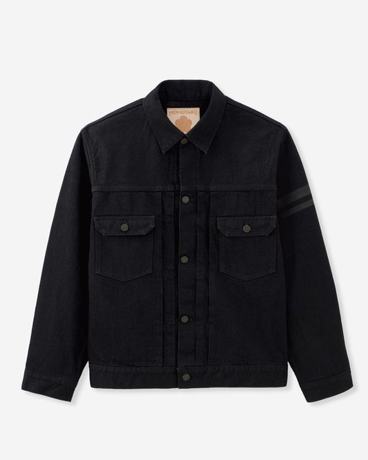 Momotaro Jeans #002 CLASSIC TYPE 2 DENIM JACKET 15.7OZ Black MMGJ1102 BLACK