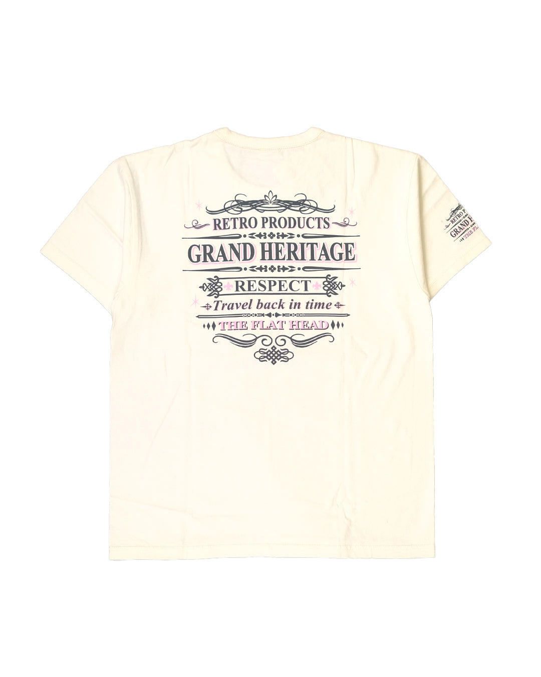 The Flat Head T-Shirt THC 157W RESPECT WHITE
